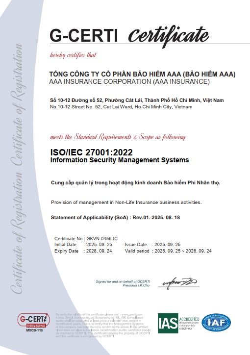 Tiêu chuẩn quốc tế về Hệ thống quản lý an toàn thông tin (ISMS) ISO 27001:2022
